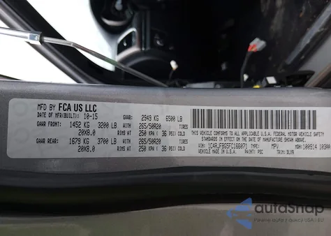 2015 Jeep Grand Cherokee Limited z USA, uszkodzony, nr VIN 1C4RJFBG5FC166071